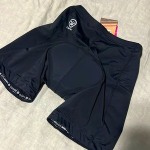 Canari Women’s black bike shorts, size small. Tags still on